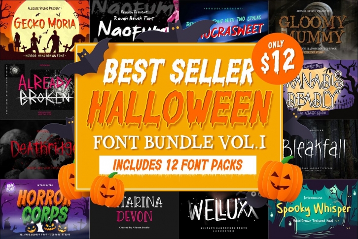 Halloween Bundle Vol 1 Font Download