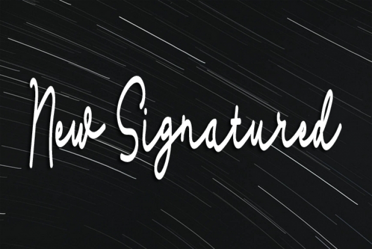New Signatured Font Download