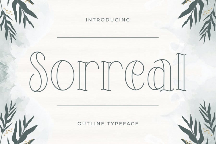 Sorreal – Outline Typeface Font Download