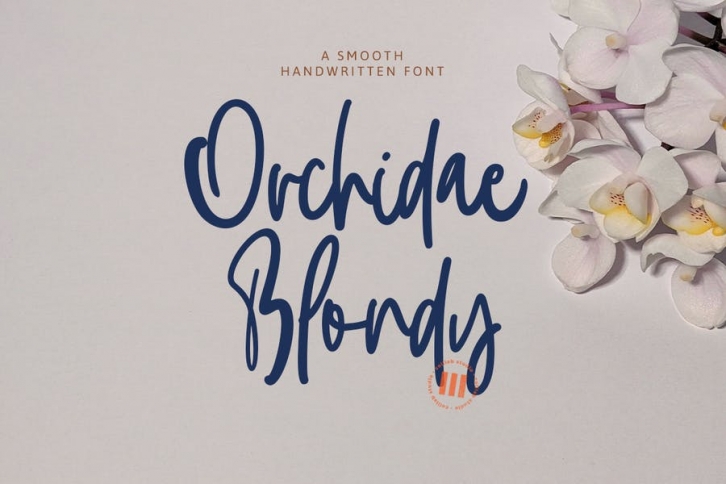 Orchidae Blondy - A Inky Smooth Handwritten Font Font Download