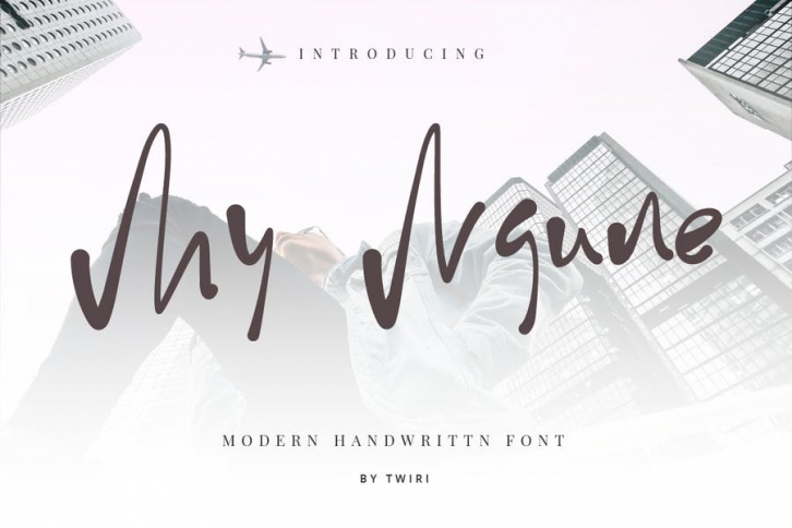 My Ngune Font Handwritten Font Download