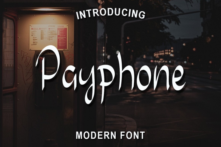 Payphone Font Download