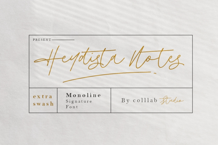 Heydista Notes Font Download