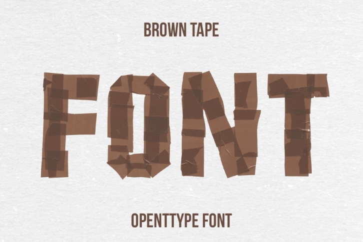 Brown Tape Font Download