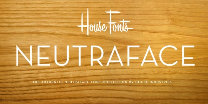 Neutraface Display Font Download