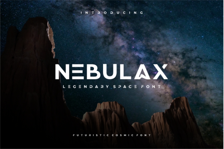 NEBULAX - futuristic modern font Font Download