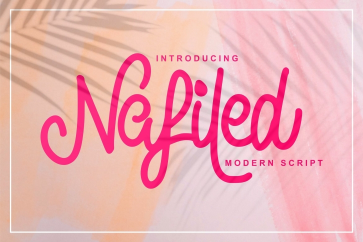 Nafiled Modern Script Font Download