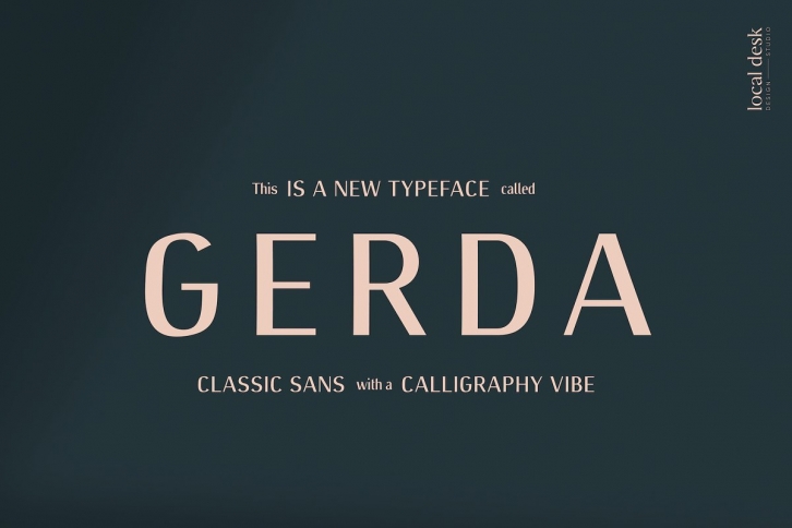 Gerda – Modern Sans w Classic Vibe Font Download