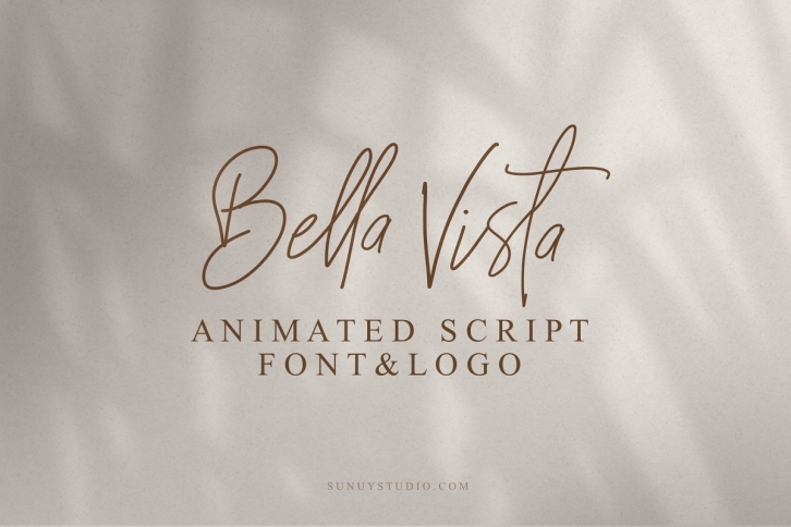 Animated  Logo (Bella Vista) Font Download