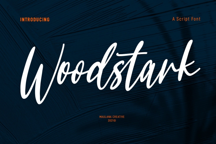 Woodstark Script Brush Font Download