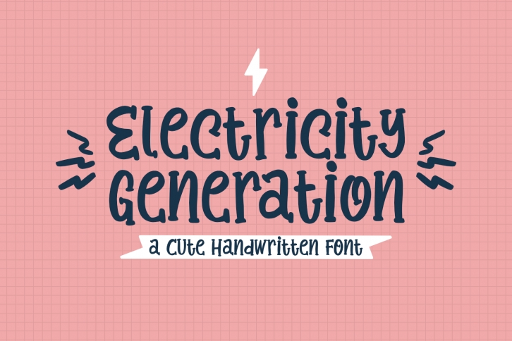 Electricity Generation Font Download
