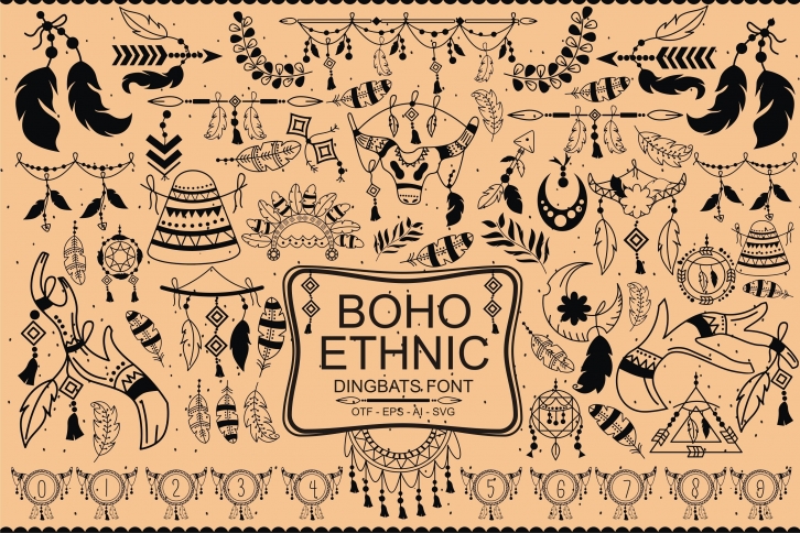 Boho Ethnic Font Download
