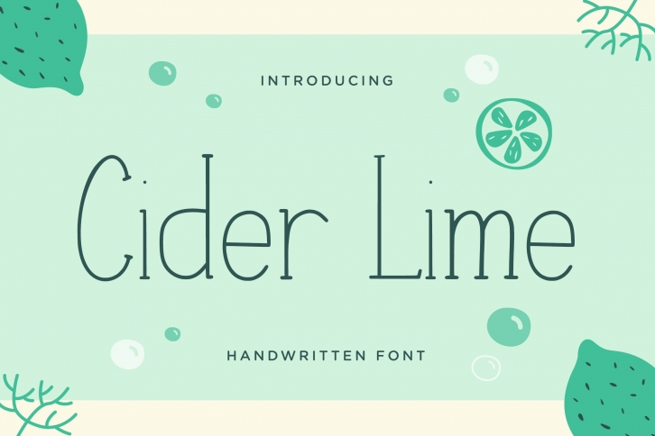 Cider Lime Font Download