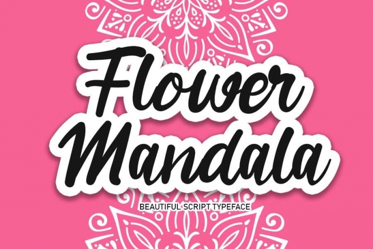 Flower Mandala Font Download