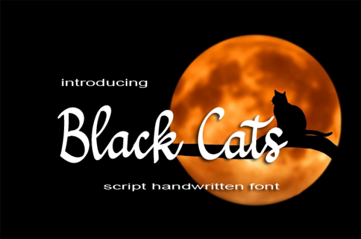 Black Cats Font Download