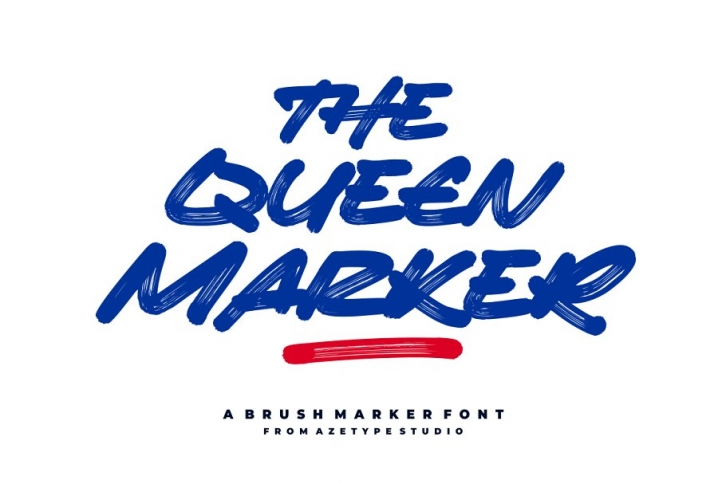 The Queen Marker • A Marker Font Download