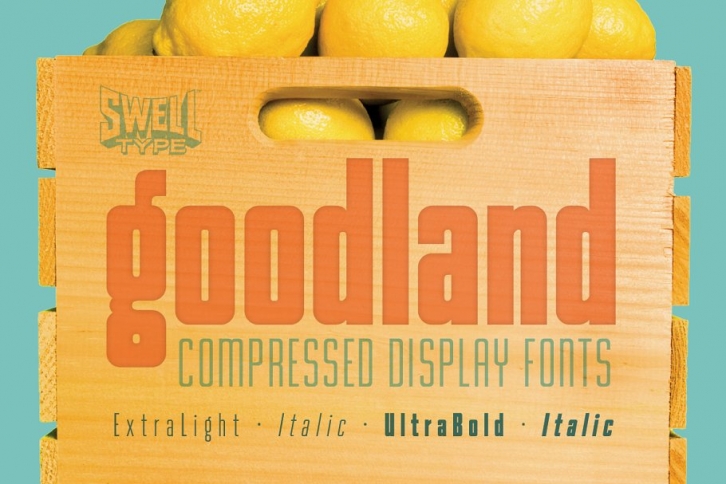 Goodland Compressed Display Font Download