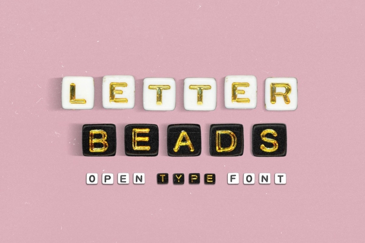 Letter Beads Font Download