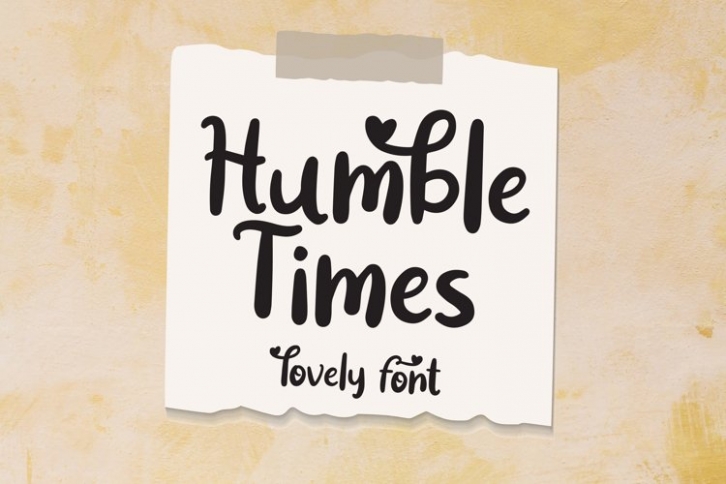 Humble time Font Download