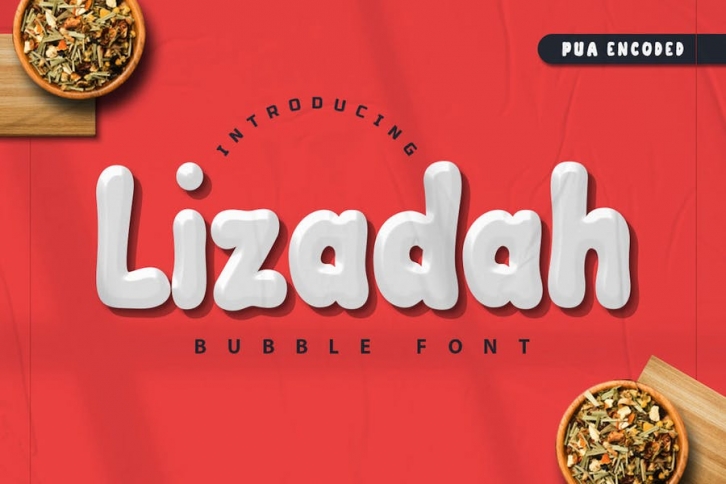 Lizadah - Bubble Font Font Download