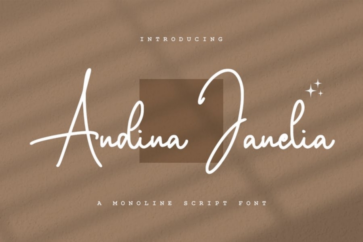 Andina Janelia - Signature Font Font Download