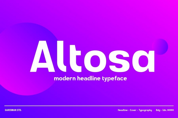 GR Altosa - Modern Headline Font Download