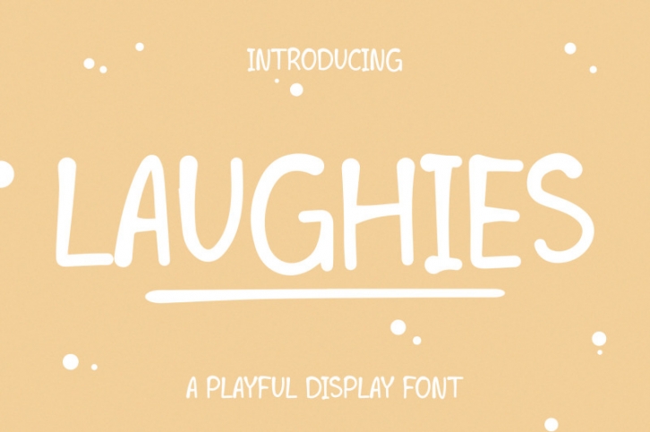 LAUGHIES - Playful Handwritten Font Font Download