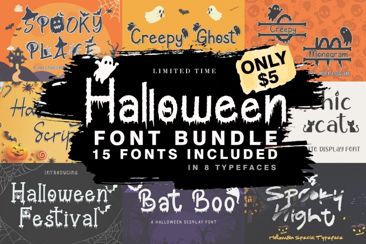 The Halloween Craft s Bundle Font Download