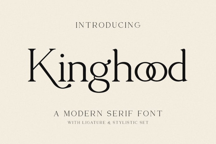 Kinghood - Business Font Font Download