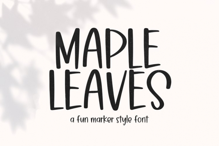Maple Leaves Font Download