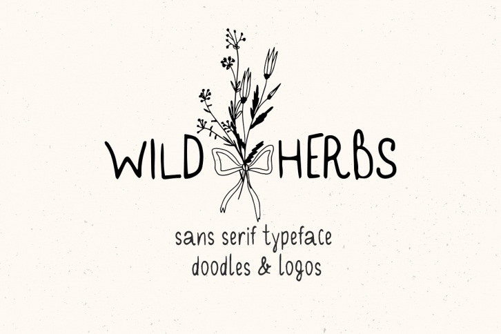 Wild Herbs Rustic Doodles Logos Font Download
