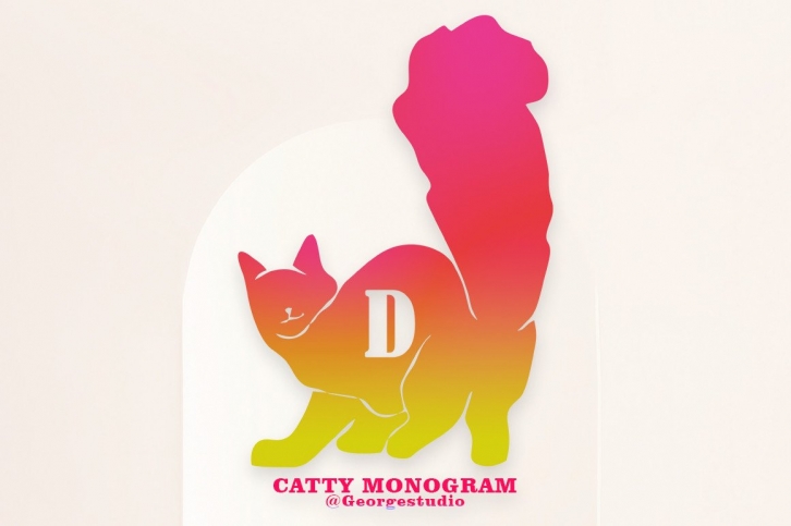 Catty Monogram Font Download