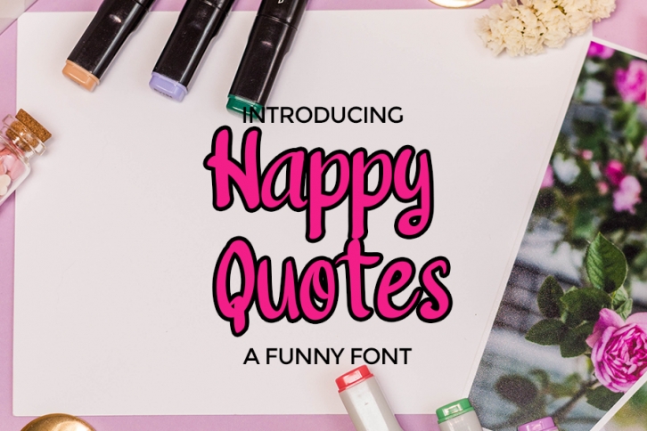 Happy Quotes Font Download