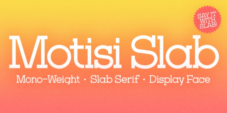 Motisi Slab Font Download