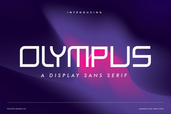 OLYMPUS - Futuristic Font Font Download
