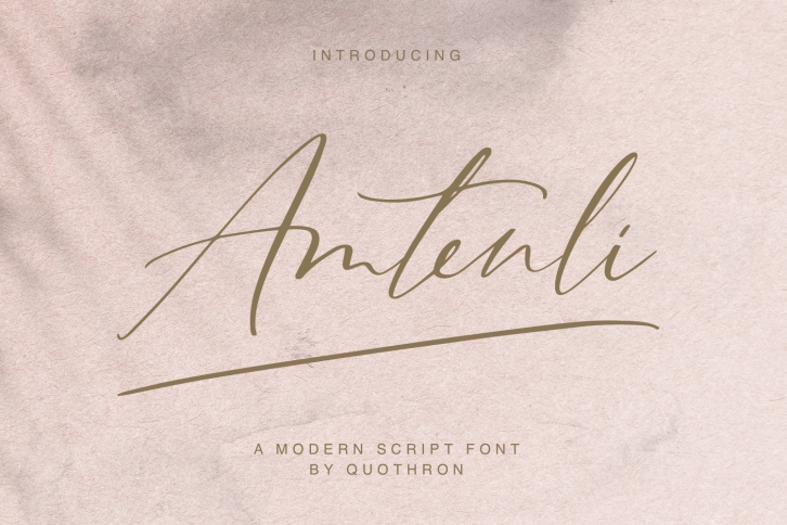 Amtenli Script Font Download