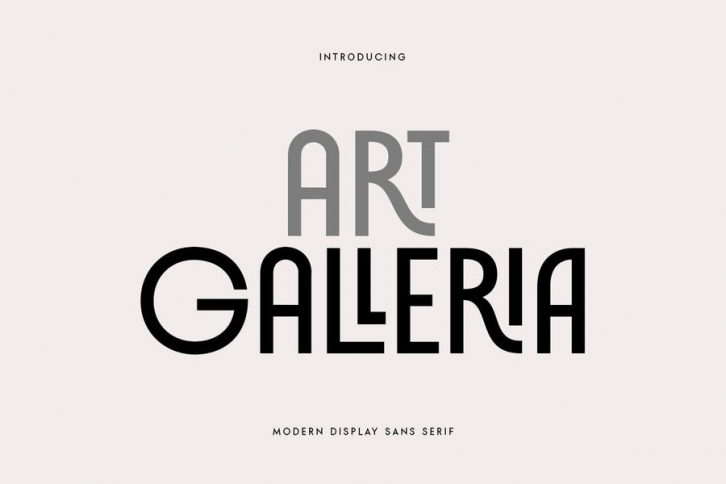 Art Galleria - Modern Display Sans Serif Font Download