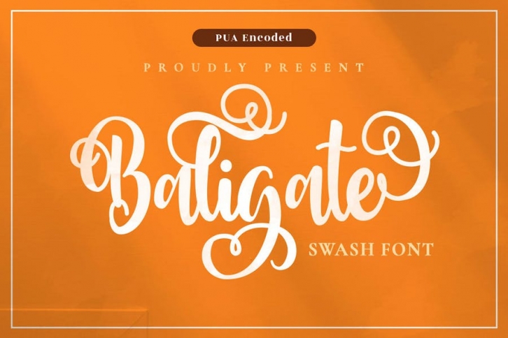 Baligate - Swash Font Font Download