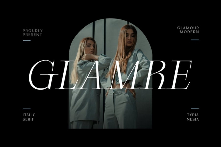 Glamre - Elegant Modern Glamour Italic Serif Font Download
