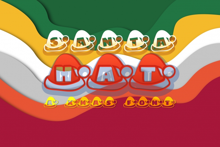 Santa Hat Font Download