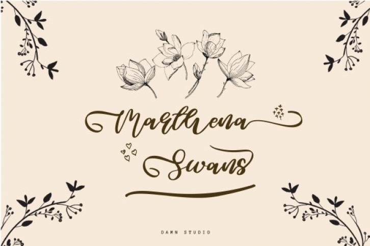 Marthena Swans Font Download