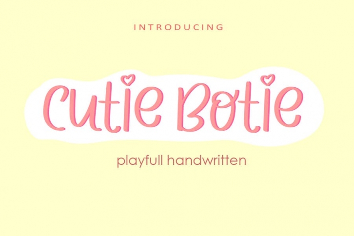 AM Cutie Botie - Quirky Handwritten Font Download