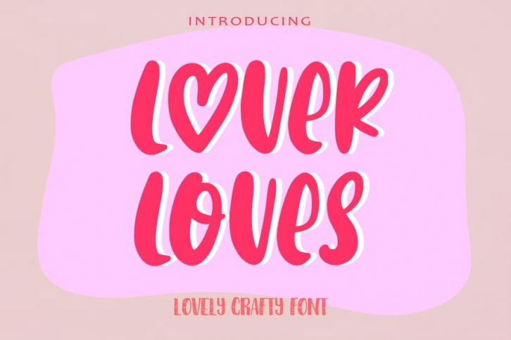 AM Lover Loves - Crafty Font Font Download