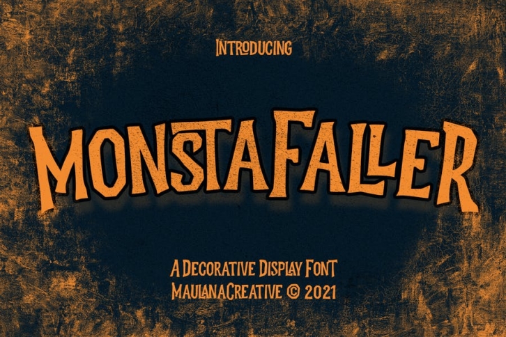 Monstafaller Display Font Font Download