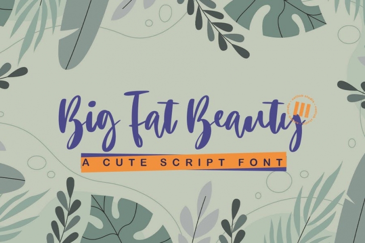 Big Fat Beauty - A Casual Script Font Font Download