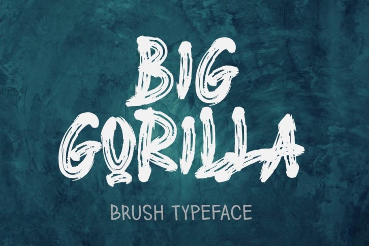 AM BIG GORILLA - Brush Typeface Font Download