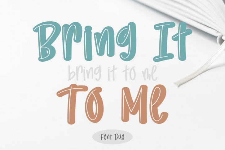 Bring It to Me Font Download