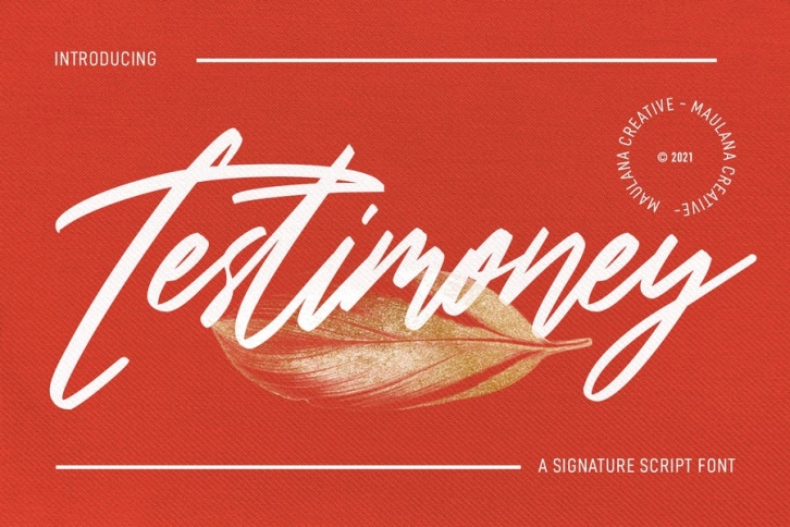 Testimoney Signature Font Font Download