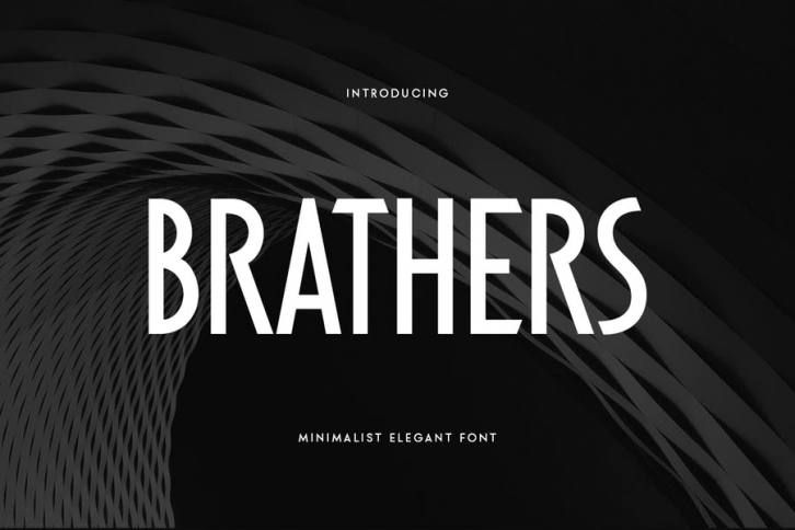 BRATHERS - Minimalist Elegant Font Font Download