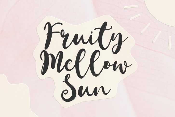 Fruity Mellow Sun Font Download
